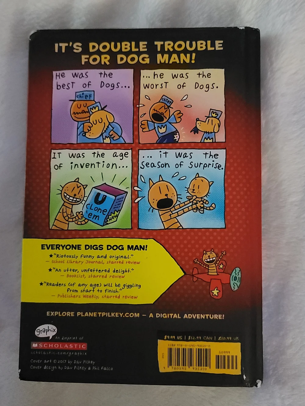 Scholastic Dog Man Hardcover A Tale Of Two Kitties EUC Book Comic